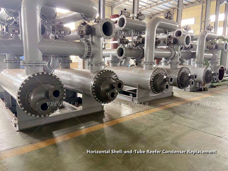 Horizontal Shell-and-Tube Reefer Condenser Replacement Horizontal Shell-and-Tube Reefer Condenser Replacement